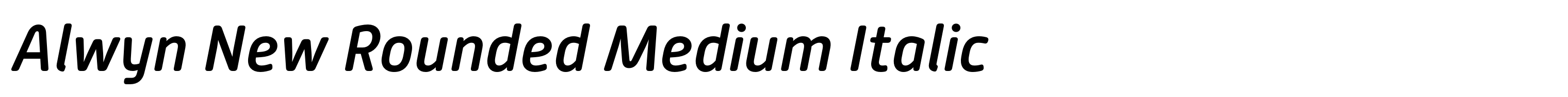 Alwyn New Rounded Medium Italic